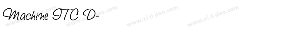 Machine ITC D字体转换